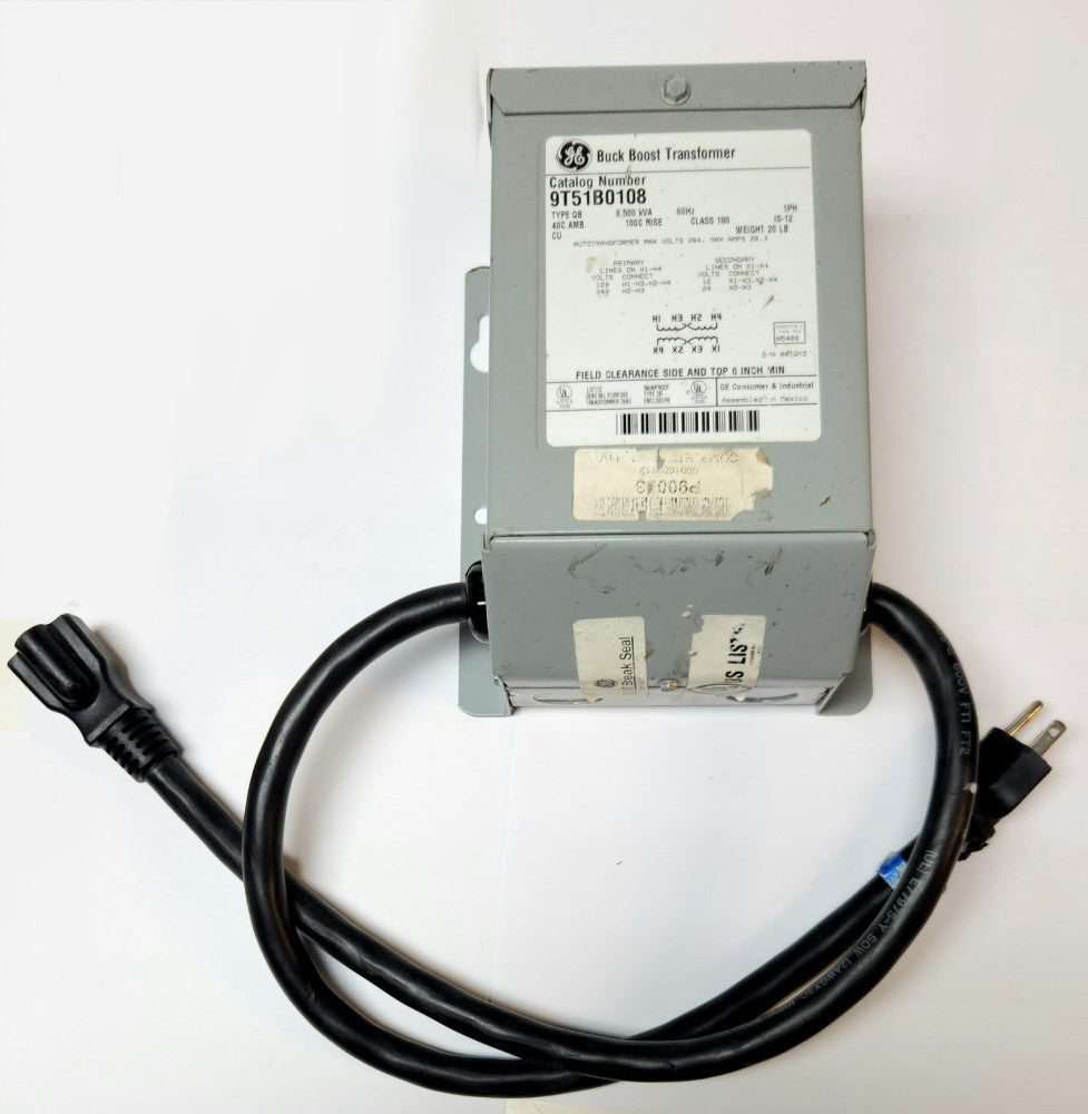GENERAL ELECTRIC 9T51B0108 Buck Boost Transformer Type QB 0.5 KVA Single Phase