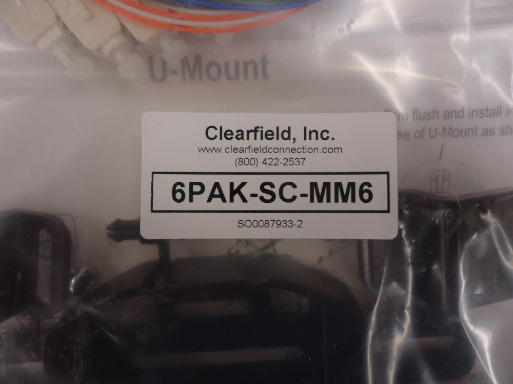 6PAK-SC-MM6 Clearfield Clearfied 6Pos Multi-Mode SC xPak BRAND NEW!