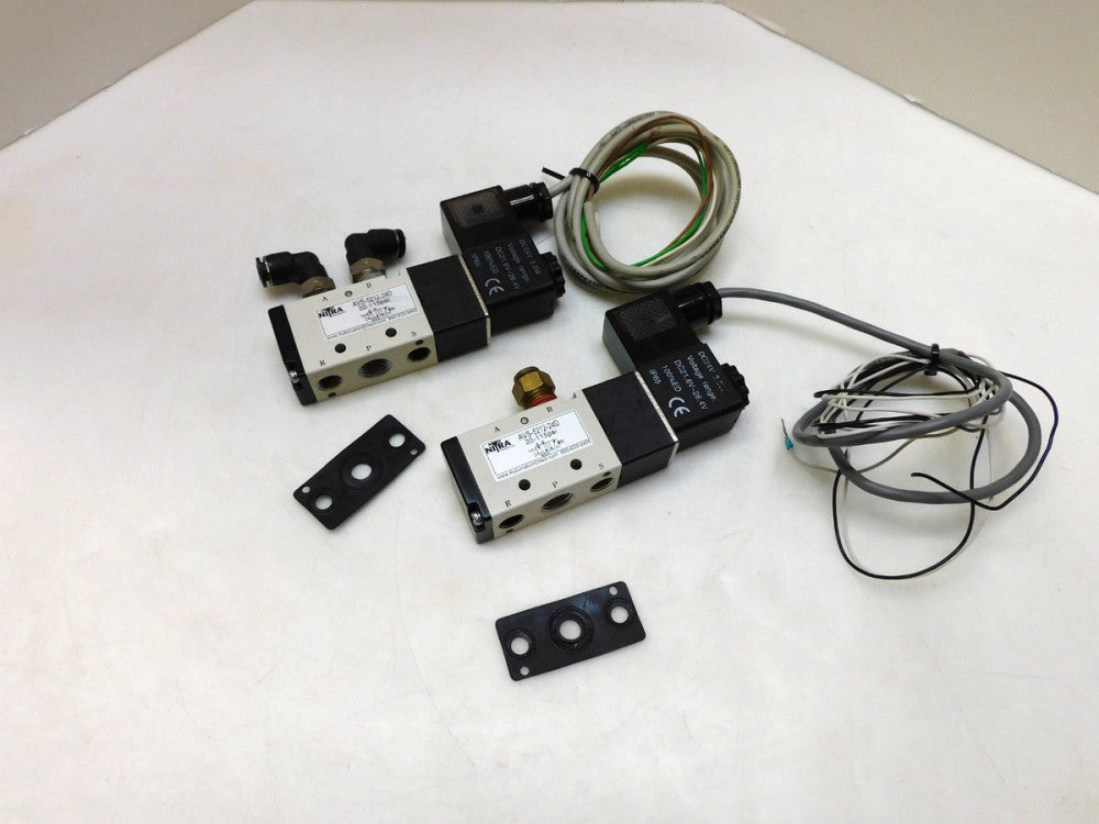 AUTOMATION DIRECT NITRA AVS-5212-24D SOLENOID VALVE 24VDC 20-115PSI LOT OF 2