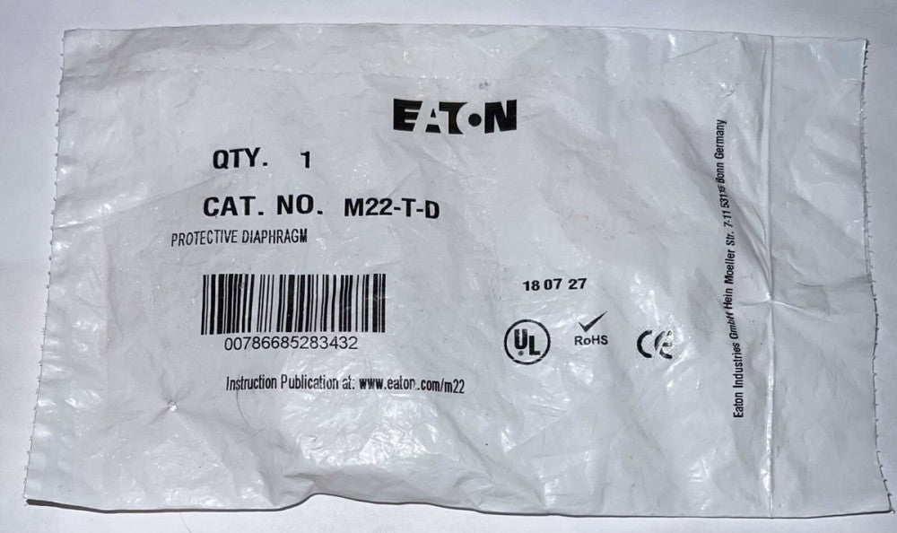 EATON M22 T D Protective Diaphragm M22-T-D