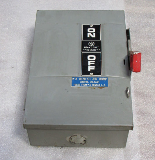 GE TH3361 Fused Heavy Duty Safety Switch Mod 4 30 A Amp 600Vac 250Vdc 20Hp