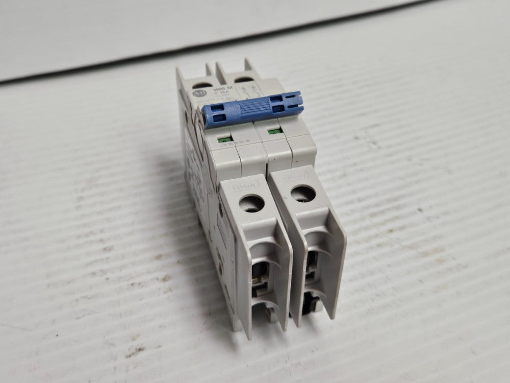 ALLEN BRADLEY CIRCUIT BREAKER 1489-M C15A 15 A AMP 2P 2 POLE 480Y/277V - USED