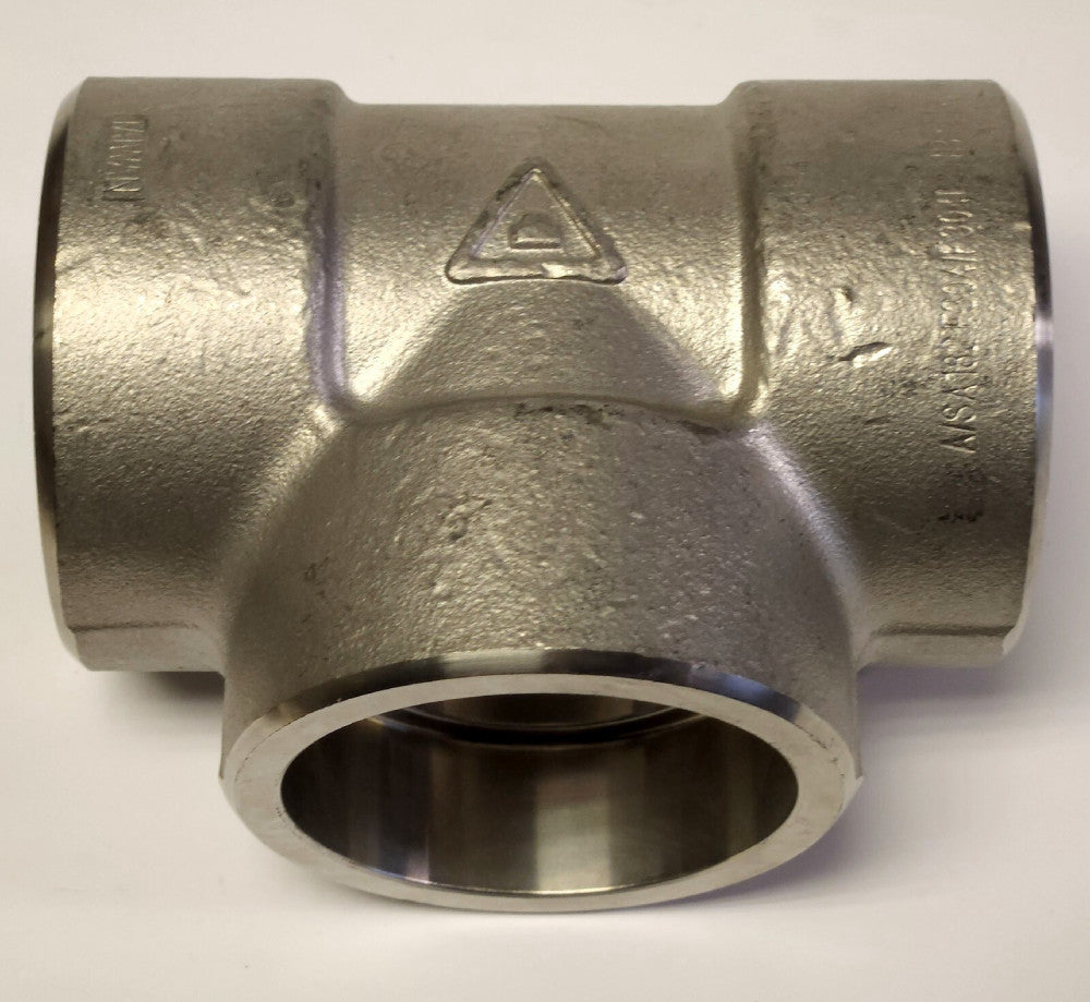 ANVIL 2.5" Stainless Steel Female Tee A SA182 F304 F304L NB301 B16 3M2