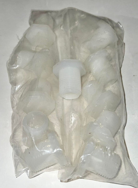 (LOT OF 11) NIBCO USAS PVDF CH80 1/2" Plastic Pipe Threaded Plug
