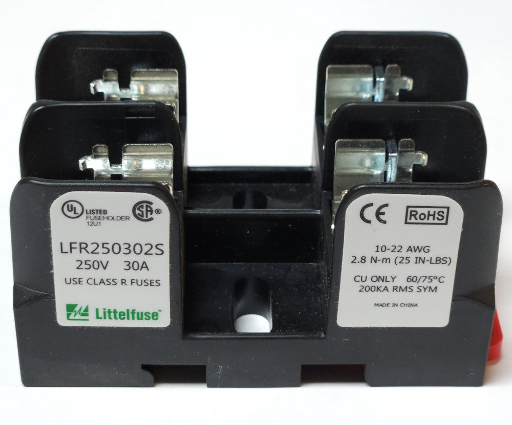 LITTELFUSE LFR250302S 30 AMP 2 Pole Fuse Holder Fuse Block 250 VAC