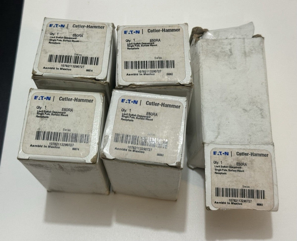 Lot of 5 - Eaton Cutler-Hammer E50RA Limit Switch Receptacle Series A1 - Unused