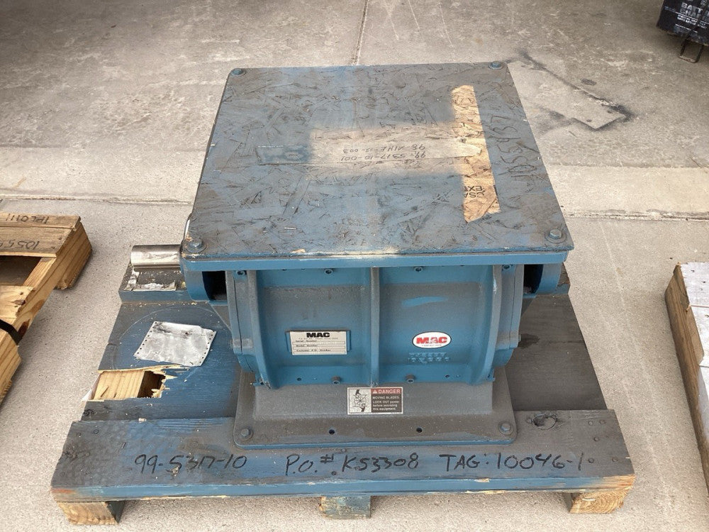 MAC HE 15 X 15 ROTARY AIRLOCK. CARBON STEEL