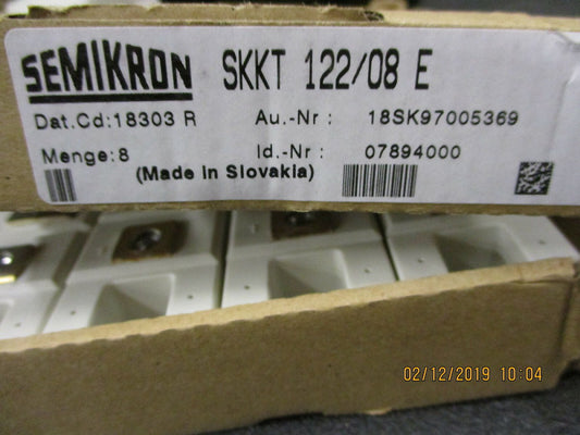 SKKT 122/08 E Semikron SEMIPACK, Heat Transfer with Ceramic Insolated BRAND NEW!