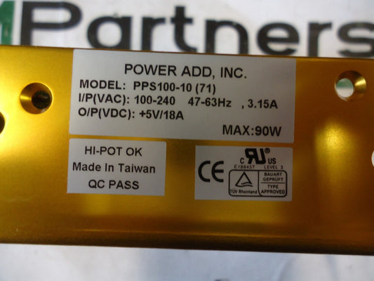 PPS100-10, Power Add, 100 Watt U-channel 5VDC O/P, BRAND NEW!