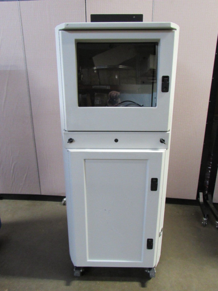 ITS ENCLOSURE MOBILE INDUSTRIAL COMPUTER CABINET WHITE IS602826-12-P-21 60X28X26