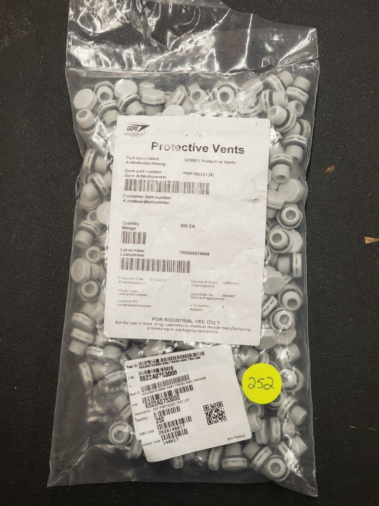 NEW, GORE, PMF100321, Protective Vent, 3 PIECES