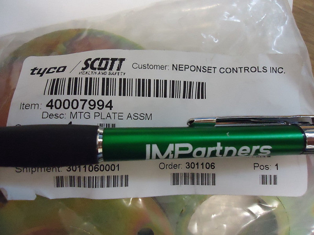 Scott 40007994 Mounting Plate Assembly. Brand New!