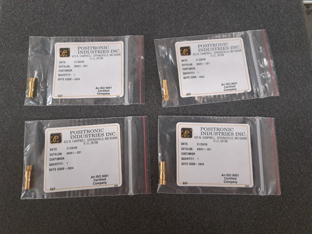 New, Poistronic, 89051-001, RACK & PANEL CONN, FEM., 90WAY, CRIMP, Lots of 4pcs
