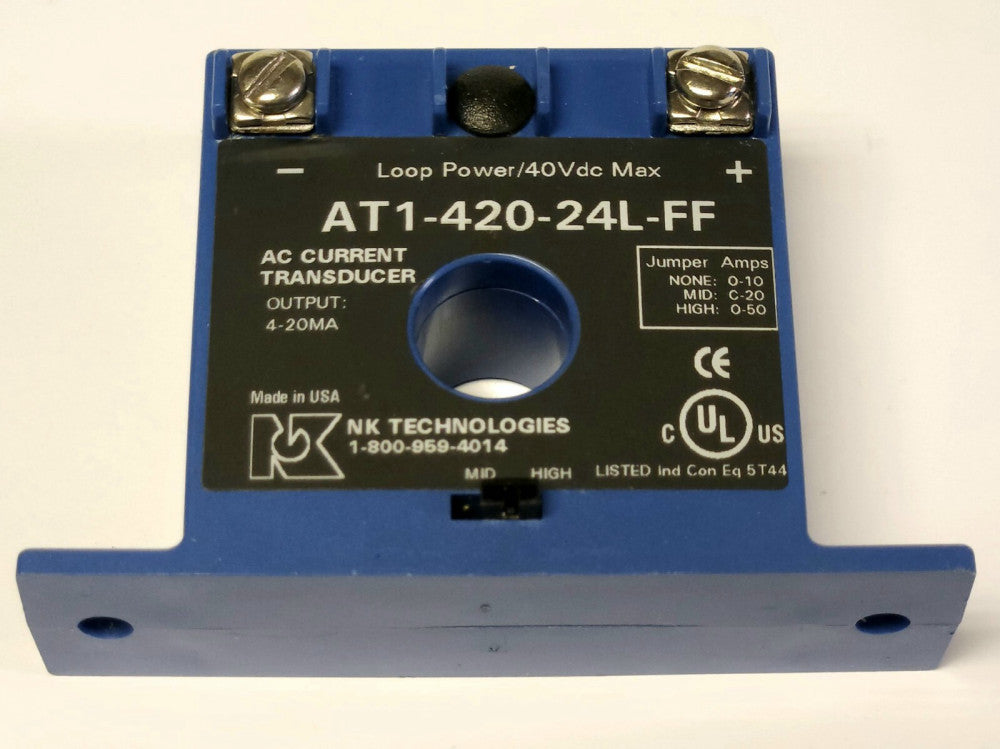 NK TECHNOLOGIES AT1 420 24L FF AC Current Transducer 4-20 mA