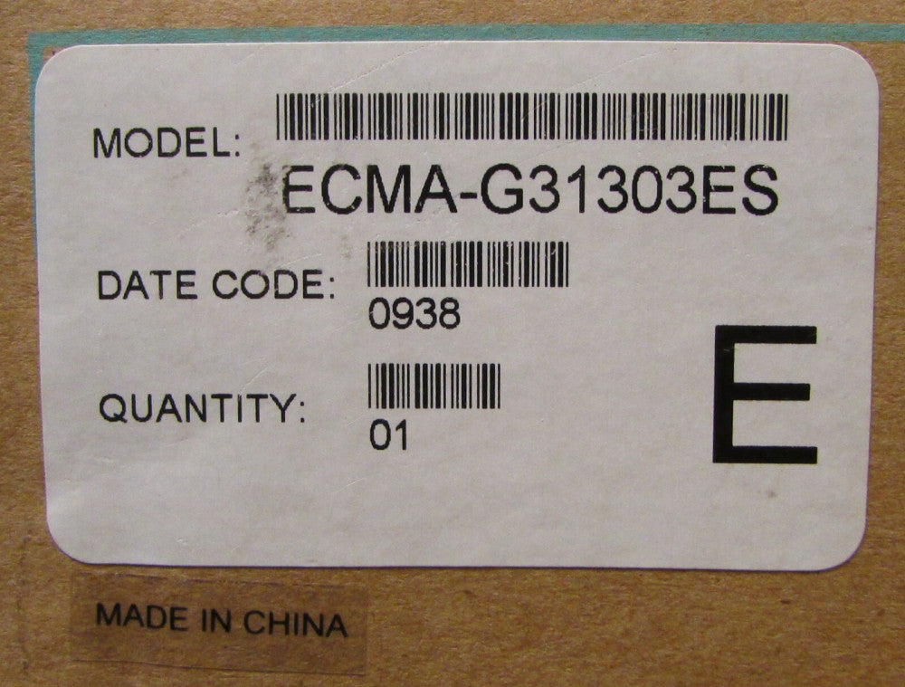 DELTA ECMA G31303ES .3 KW 2.5 Amp 110V AC Servo Motor 1000 r/min