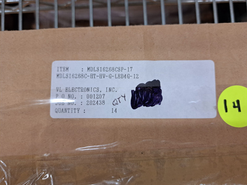 New, VL Electronics, MDLS16268C-HT-HV-LED4G, LCD Graphic Display Modules