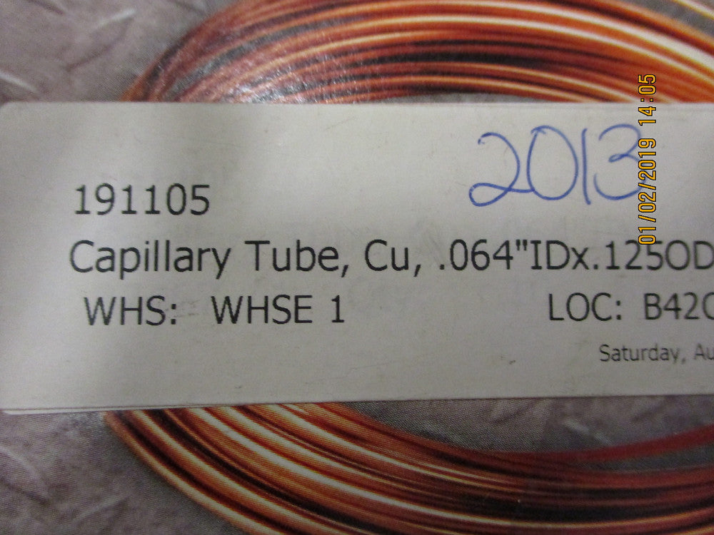 191105 Just Better Capillary Tubing BRAND NEW!