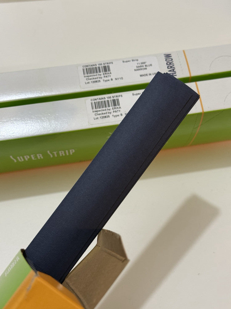 Lot of 3 - Powis Fastback 11" Dark Blue Narrow Super Strip N110 - 100 Per Box