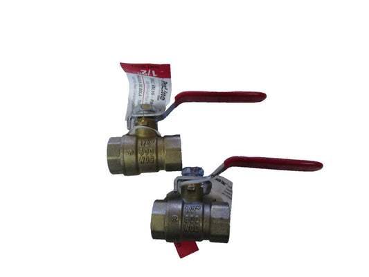 Pro-Line Brass 1/2" npt Threaded Ball Valve 600 WOG Full Port Lot f 2 
