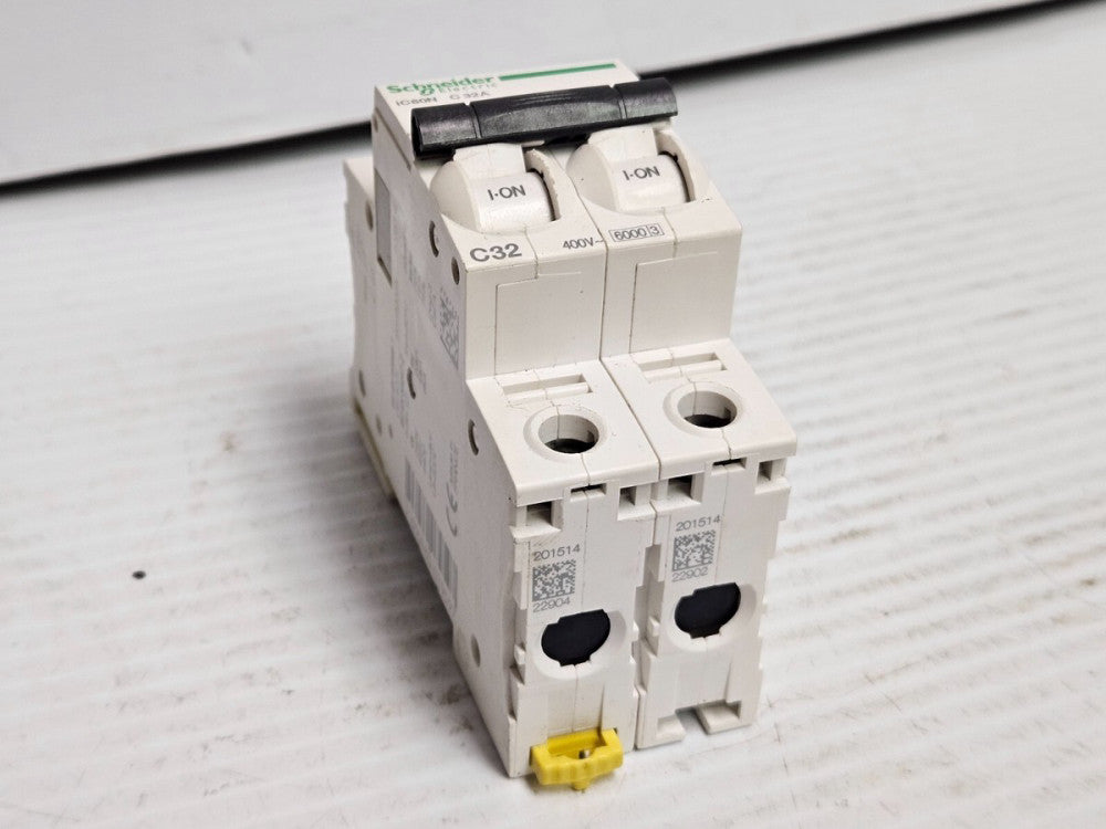 SCHNEIDER ELECTRIC CIRCUIT BREAKER IC60N C32A 32 A AMP 2P 2 POLE 400V