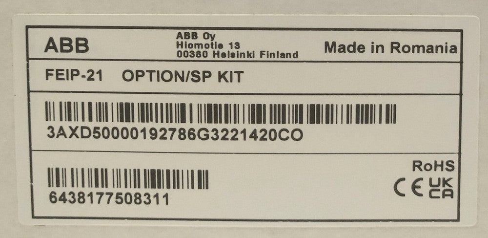 ABB FEIP 21 Ethernet IP Adapter MODULE OPTION SP KIT FEIP-21 DRIVE INVERTER