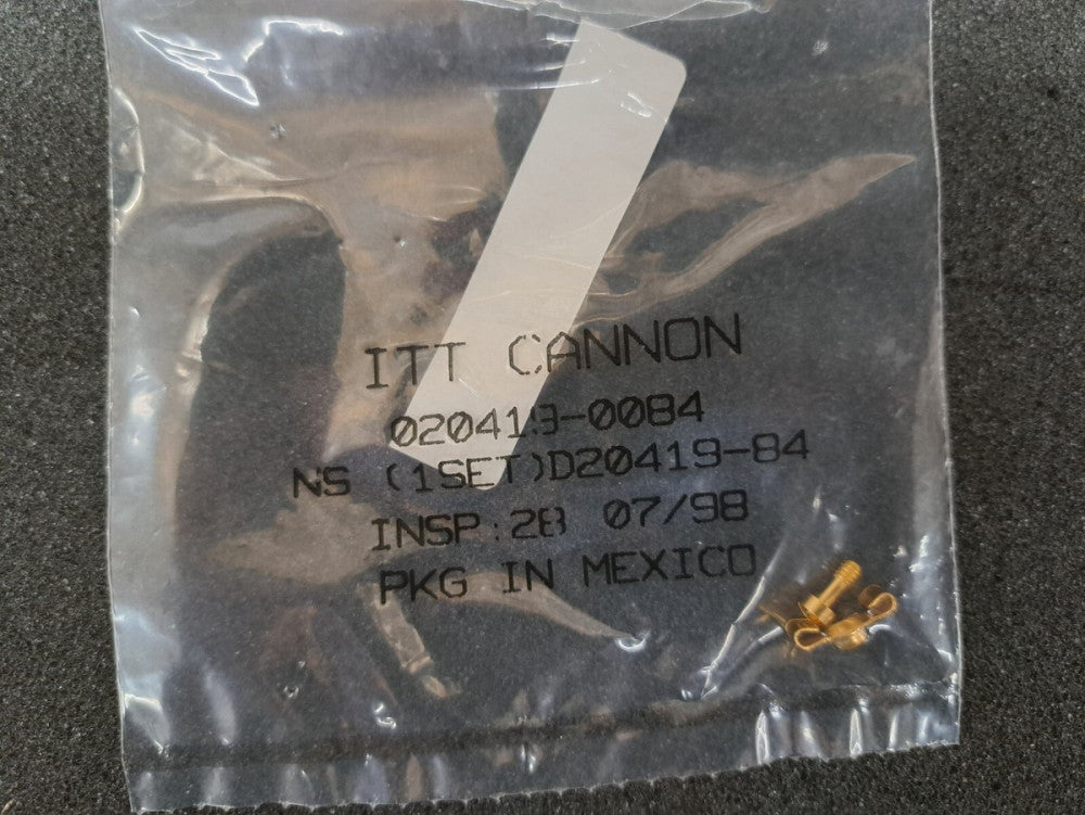 New, ITT Cannon, D20419-84, DSUB MALE SCREW LOCK NM