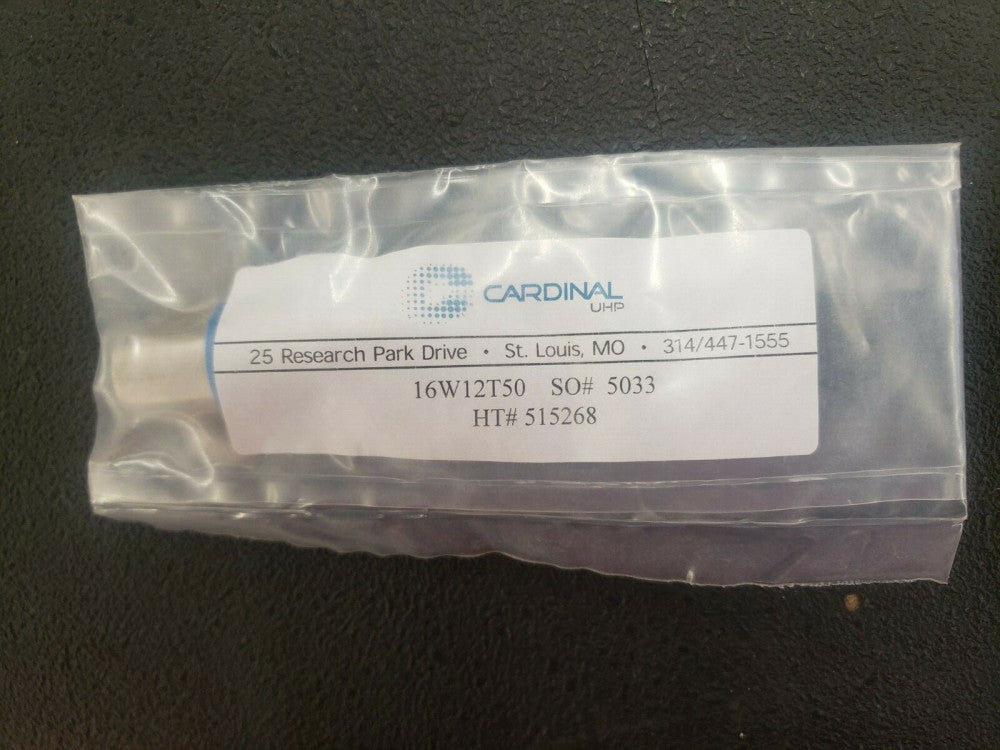 NEW, CARDINAL UHP, 16W-12-T50,  3/4" end cap-T50