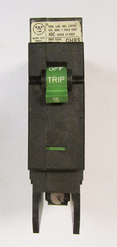 CUTLER HAMMER WESTINGHOUSE GHBS Current Limiting Breaker GHBS1015