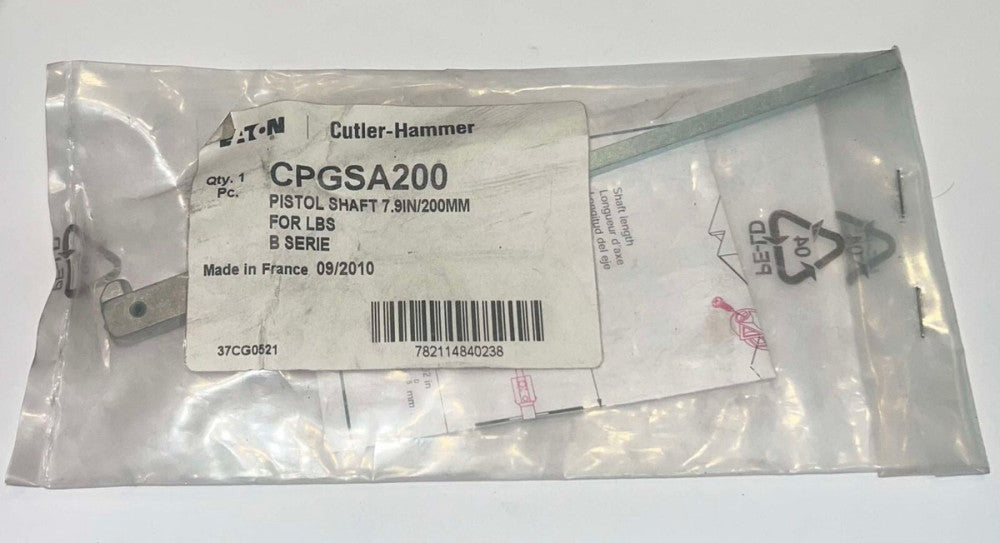 EATON CUTLER HAMMER CPGSA200 Pistol Shaft 7.9"/200mm for LBS B Series