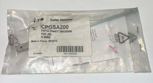 EATON CUTLER HAMMER CPGSA200 Pistol Shaft 7.9"/200mm for LBS B Series