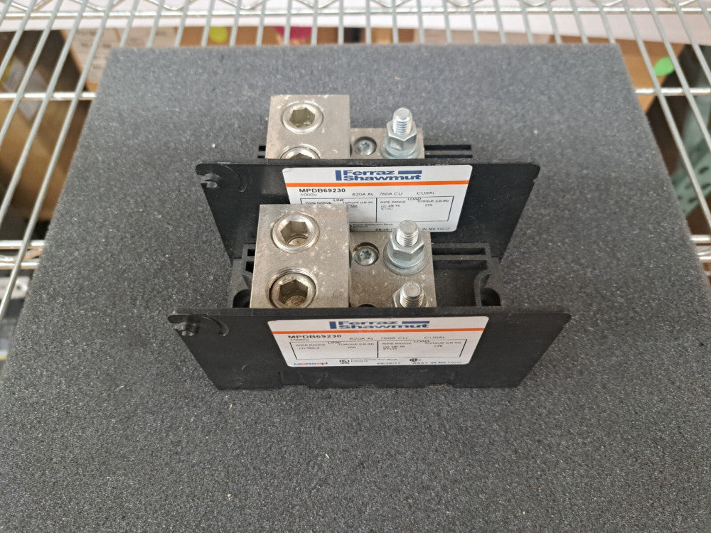 New, Ferraz Shawmut, MPDB69230, POWER DISTRIBUTION BLOCK 620A AL 760A CU