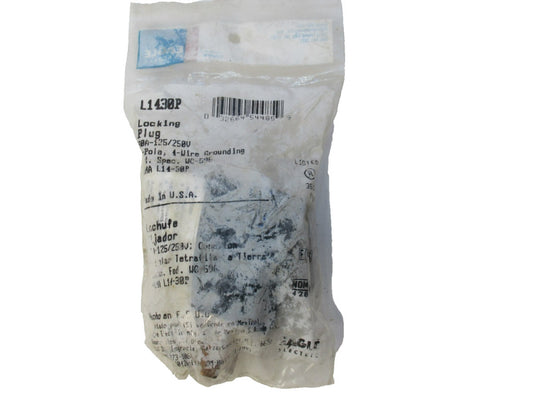 Eagle L1430P 30A 125/250V 3 Pole 4-Wire Locking Plug (New)