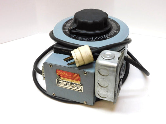 POWERSTAT F236B VARIABLE TRANSFORMER 240V IN 0-280V OUT 1PH 50/60Hz 10A 2.8KVA