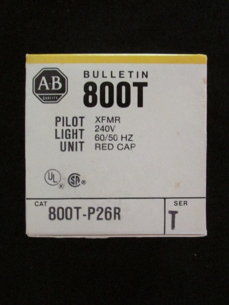 ALLEN BRADLEY 800T P26R 30mm 240V RED Lens Cap Pilot Light