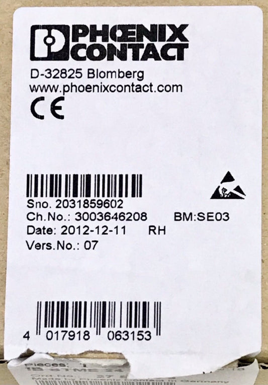 PHOENIX CONTACT IB STME 24 DI 16/4 INTERBUS 16 Digital Input Module 24 VDC 27 54