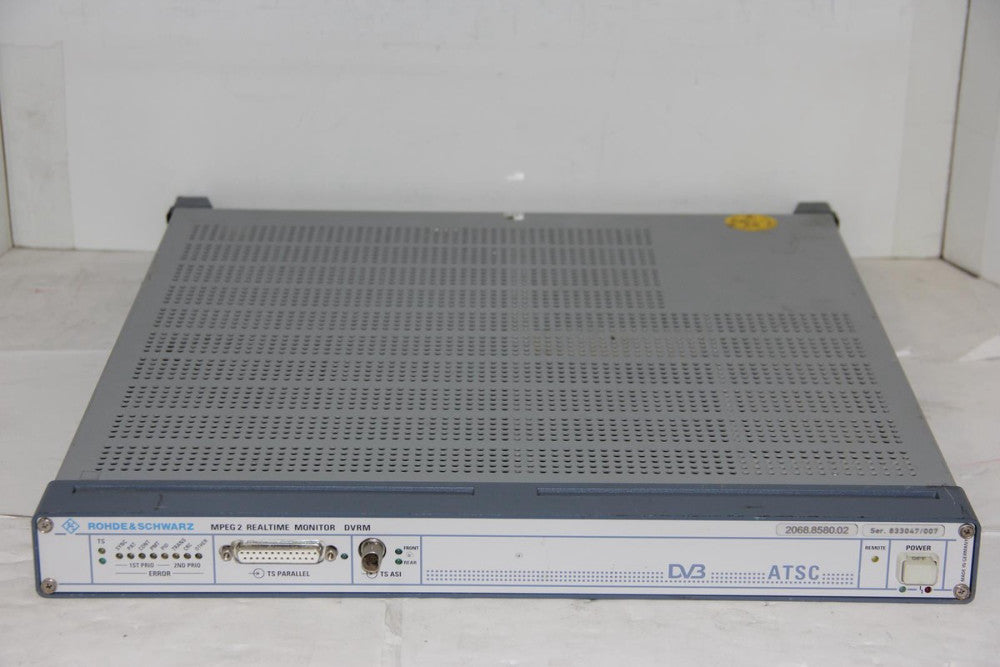 ROHDE & SCHWARZ 2068.8580.02 DVRM MPEG2 Realtime Monitor