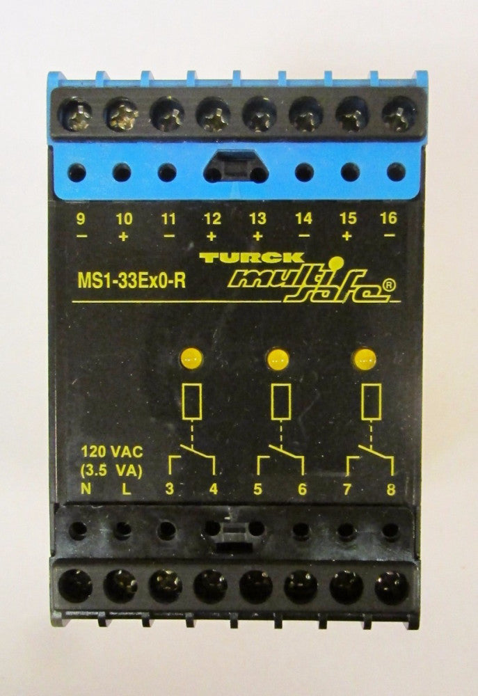 TURCK Multi Safe 120V AC Safety Relay MSI 33EX0 R