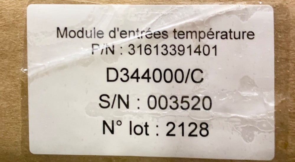 KOHLER 31613391401 D3440001C Temperature Input Module 15-36 V  