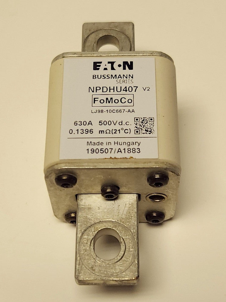 EATON BUSSMANN NPDHU407 Bolt In Fuse 630 AMP 500 VDC