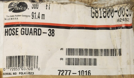 GATES G81800 0038 82492 Hose Guard 38 300ft 91.4m MSHA IC-2/2/0