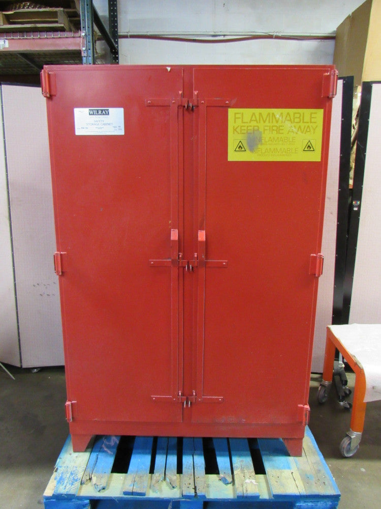 Wilray 40 Gal Gallon Self Closing Safety Storage Flammable Cabinet PAC-40 3Shelf