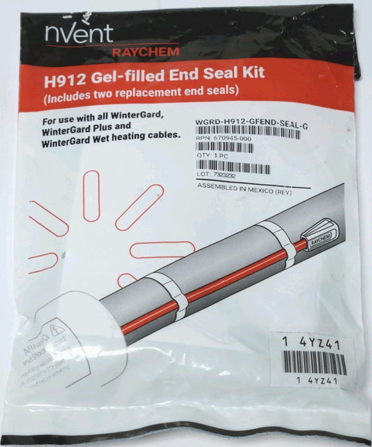 SEALED BAG NVENT RAYCHEM WRGD H912 GFEND SEAL G H912 GEL Filled End Seal Kit