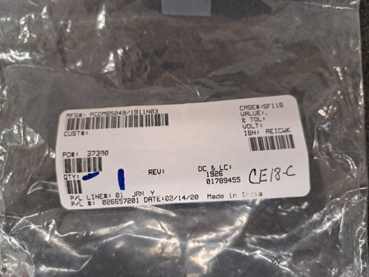 New, Amphenol, M85049/1911N03, STRAIGHT BACKSHELL CONNECTOR