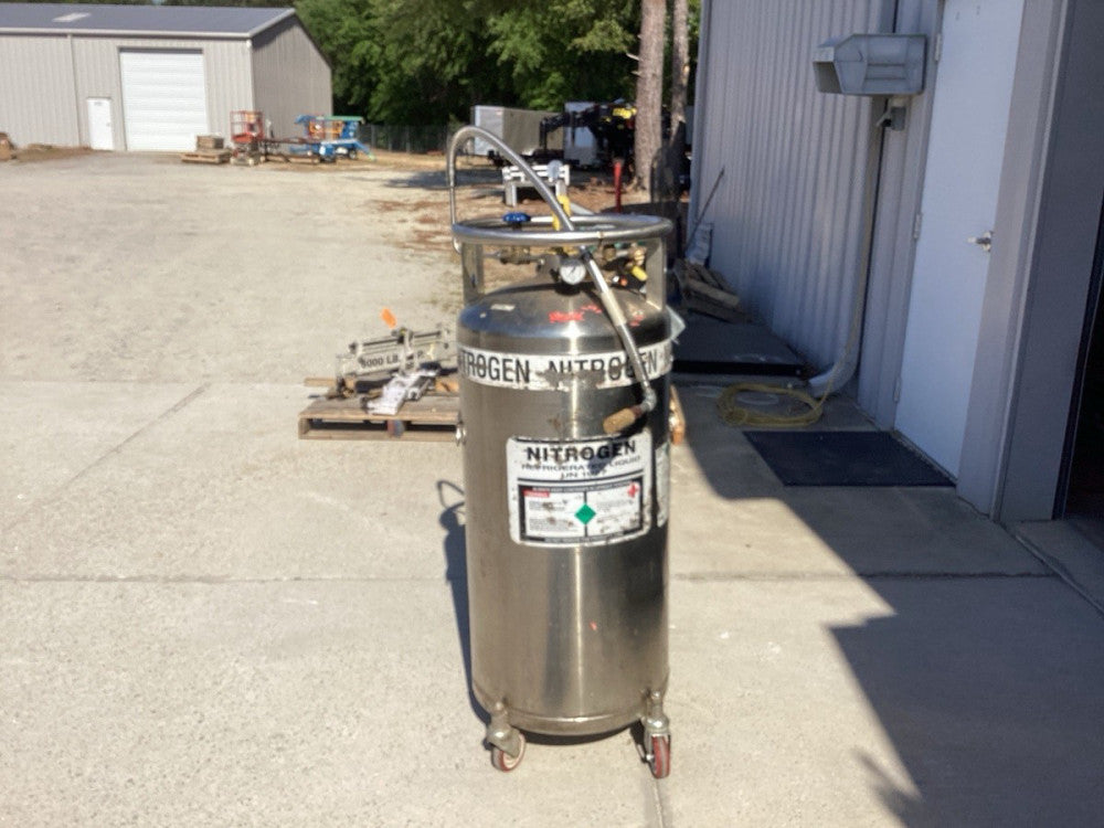 Airgas 120 Liter Liquid Nitrogen Supply Tank, NI 120LT22C, MT120LTC0