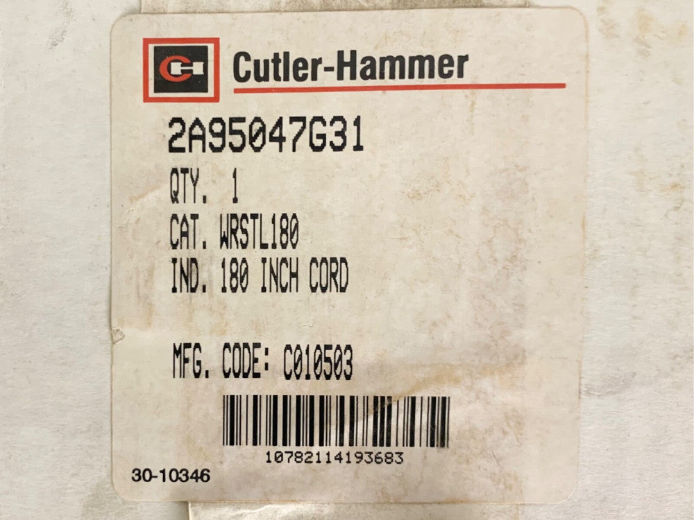 EATON CUTLER HAMMER WRSTL180 2A95047G31 Advantage W200 180 Inch Tripped Reset
