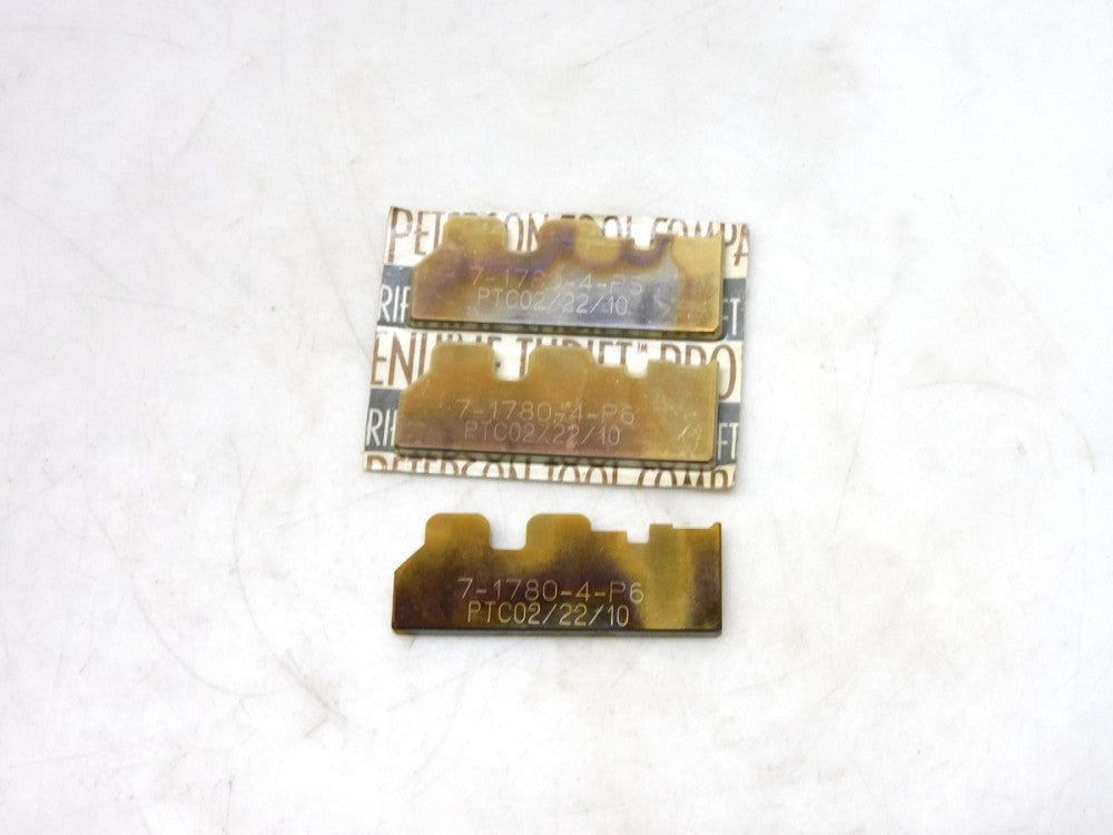Peterson Tool 7-1780-4-P6 Carbide Inserts Lot of 3