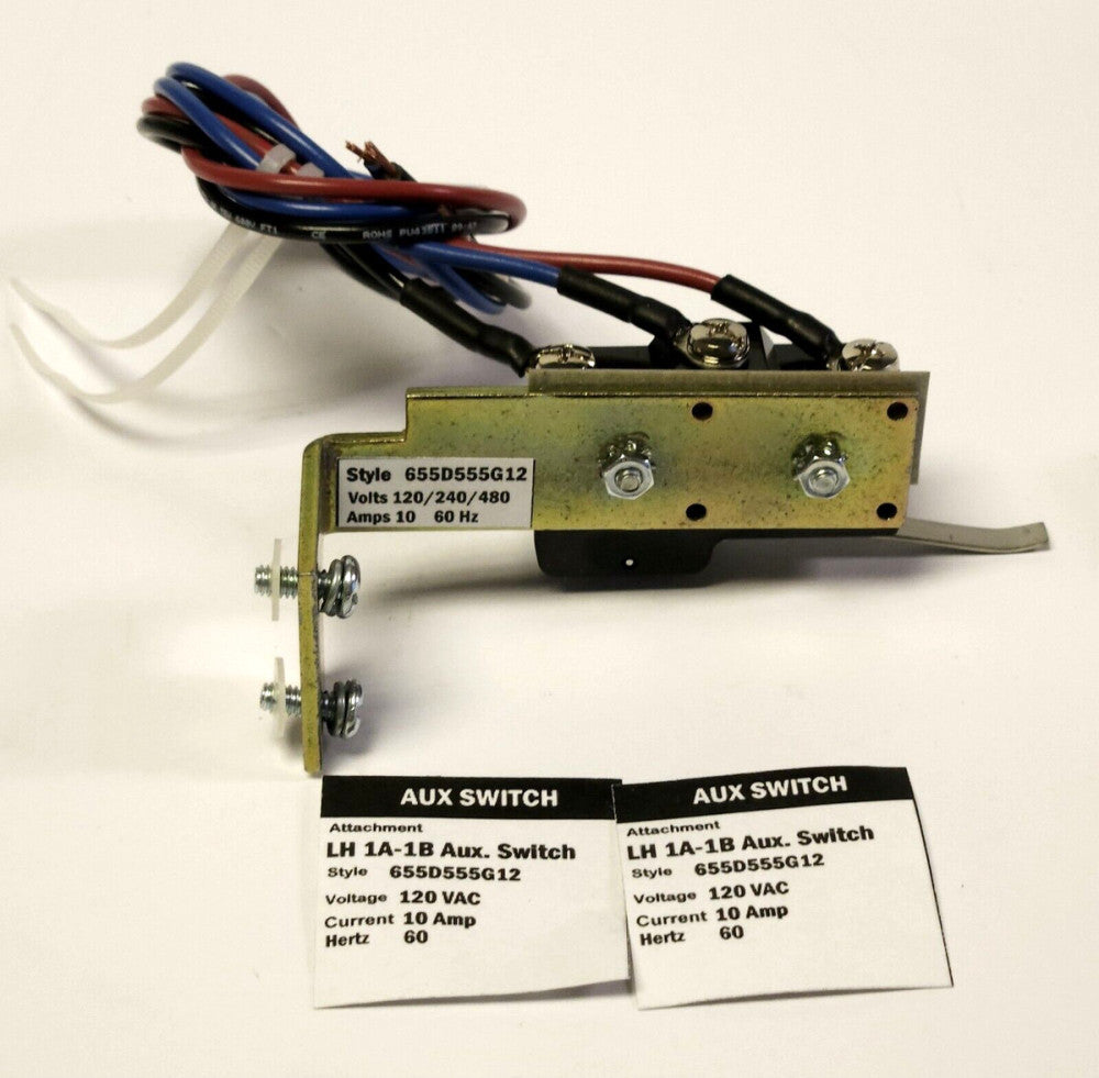 WESTINGHOUSE CUTLER HAMMER 655D555G12 Type LA HLA Breaker 1A 1B Auxiliary Switch