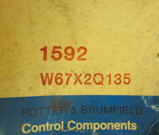 P&B POTTER BRUMFIELD 1592 W67X2Q135 277 VAC 5 Amp Circuit Breaker W67X2Q1-3-5