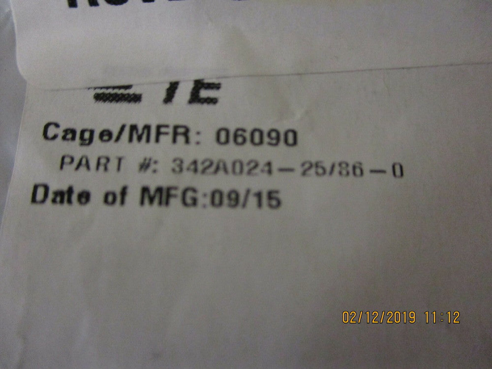342A024-25/86-0 TE Connectivity BOOT MOLDED ELAST FLUID RESIST BRAND NEW!