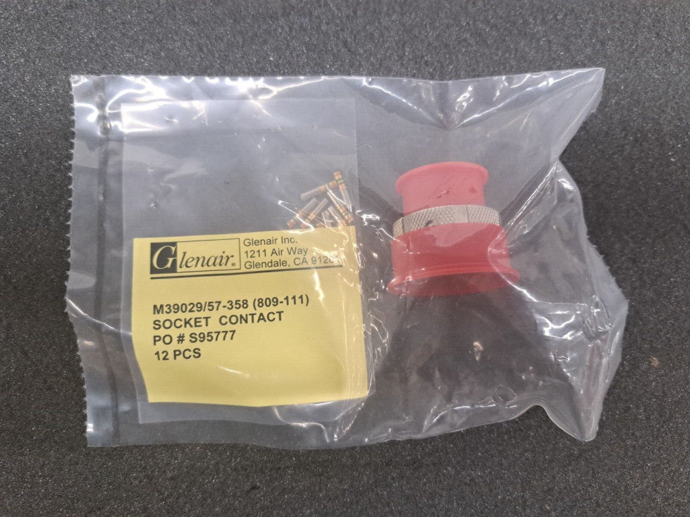 New, Glenair, 801-008-26M16-12SA, CONN PLUG FMALE 12POS CRIMP